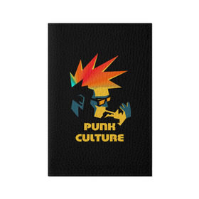 Обложка для паспорта матовая кожа с принтом Punk culture в городе Новоалтайск, натуральная матовая кожа | размер 19,3 х 13,7 см; прозрачные пластиковые крепления | music | punk | ирокез | музыка | панк | панк музыка | рок | рок музыка | суб культура