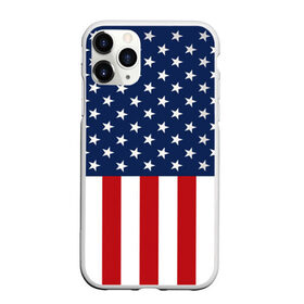 Чехол для iPhone 11 Pro Max матовый с принтом Флаг США в городе Новоалтайск, Силикон |  | Тематика изображения на принте: flag | usa | патриотизм | сша | флаг