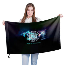 Флаг 3D с принтом Bring Me the Horizon космос в городе Новоалтайск, 100% полиэстер | плотность ткани — 95 г/м2, размер — 67 х 109 см. Принт наносится с одной стороны | bmth | bring me the horizon | альтернативный метал | альтернативный рок | группа | достань для меня горизонт | дэткор | метал | рок | электроник рок