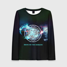 Женский лонгслив 3D с принтом Bring Me the Horizon космос в городе Новоалтайск, 100% полиэстер | длинные рукава, круглый вырез горловины, полуприлегающий силуэт | bmth | bring me the horizon | альтернативный метал | альтернативный рок | группа | достань для меня горизонт | дэткор | метал | рок | электроник рок