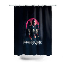 Штора 3D для ванной с принтом Группа Motionless in White в городе Новоалтайск, 100% полиэстер | плотность материала — 100 г/м2. Стандартный размер — 146 см х 180 см. По верхнему краю — пластиковые люверсы для креплений. В комплекте 10 пластиковых колец | miw | motionless in white | гот | готик | готика | готы | группа | индастриал | крис моушнлесс | метал | металл | музыка | райан ситковски | рикки хоррор | черулли