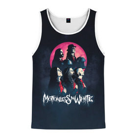 Мужская майка 3D с принтом Группа Motionless in White в городе Новоалтайск, 100% полиэстер | круглая горловина, приталенный силуэт, длина до линии бедра. Пройма и горловина окантованы тонкой бейкой | miw | motionless in white | гот | готик | готика | готы | группа | индастриал | крис моушнлесс | метал | металл | музыка | райан ситковски | рикки хоррор | черулли