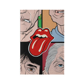 Обложка для паспорта матовая кожа Rolling Stones: в городе Новоалтайск, натуральная матовая кожа | размер 19,3 х 13,7 см; прозрачные пластиковые крепления | beatles | rolling stones | битлз | блюз | мик джаггер | музыка | рок | рок н ролл | роллинг стоунз