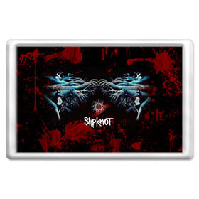Магнит 45*70 с принтом Slipknot руки зомби в городе Новоалтайск, Пластик | Размер: 78*52 мм; Размер печати: 70*45 | Тематика изображения на принте: slipknot | альтернативный метал | андерс | брызги | грув метал | капли | колсефни | кори | кровь | метал | ню метал | ок | слипкнот | тейлор