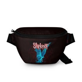 Поясная сумка 3D с принтом Орел группа Slipknot в городе Новоалтайск, 100% полиэстер | плотная ткань, ремень с регулируемой длиной, внутри несколько карманов для мелочей, основное отделение и карман с обратной стороны сумки застегиваются на молнию | slipknot | альтернативный метал | андерс | головы | грув метал | колсефни | кори | маска | метал | музыка | ню метал | рок | слипкнот | тейлор