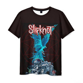 Мужская футболка 3D с принтом Орел группа Slipknot в городе Новоалтайск, 100% полиэфир | прямой крой, круглый вырез горловины, длина до линии бедер | slipknot | альтернативный метал | андерс | головы | грув метал | колсефни | кори | маска | метал | музыка | ню метал | рок | слипкнот | тейлор