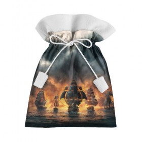 Подарочный 3D мешок с принтом Skull and Bones / Череп и кости в городе Новоалтайск, 100% полиэстер | Размер: 29*39 см | bones | skull | веселый | пираты | роджер | череп