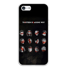 Чехол для iPhone 5/5S матовый с принтом Thirteen Reasons Why в городе Новоалтайск, Силикон | Область печати: задняя сторона чехла, без боковых панелей | 13 reasons why | 13 причин почему