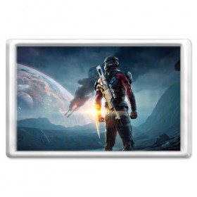 Магнит 45*70 с принтом Mass Effect Andromeda в городе Новоалтайск, Пластик | Размер: 78*52 мм; Размер печати: 70*45 | 3 | effect | андрамеда | андромеда | ифект | мас | масс | часть | эфект | эффект