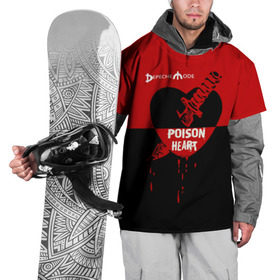 Накидка на куртку 3D с принтом Poison heart в городе Новоалтайск, 100% полиэстер |  | depeche mode | альтернативный | вестник моды | депеш мод | дэйв гаан | индастриал | клинок | красное | кровь капли | мартин гор | музыка | надпись | новая волна | нож | рок | сердце | синти поп | черное