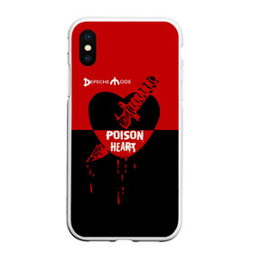 Чехол для iPhone XS Max матовый с принтом Poison heart в городе Новоалтайск, Силикон | Область печати: задняя сторона чехла, без боковых панелей | Тематика изображения на принте: depeche mode | альтернативный | вестник моды | депеш мод | дэйв гаан | индастриал | клинок | красное | кровь капли | мартин гор | музыка | надпись | новая волна | нож | рок | сердце | синти поп | черное