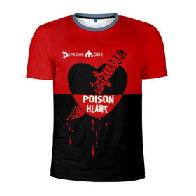 Мужская футболка 3D спортивная с принтом Poison heart в городе Новоалтайск, 100% полиэстер с улучшенными характеристиками | приталенный силуэт, круглая горловина, широкие плечи, сужается к линии бедра | depeche mode | альтернативный | вестник моды | депеш мод | дэйв гаан | индастриал | клинок | красное | кровь капли | мартин гор | музыка | надпись | новая волна | нож | рок | сердце | синти поп | черное
