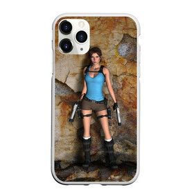 Чехол для iPhone 11 Pro матовый с принтом TOMB RAIDER в городе Новоалтайск, Силикон |  | game | girl | gun | lara croft | tomb raider | девушка | игра | оружие | пистолет