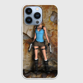 Чехол для iPhone 13 Pro с принтом TOMB RAIDER в городе Новоалтайск,  |  | Тематика изображения на принте: game | girl | gun | lara croft | tomb raider | девушка | игра | оружие | пистолет