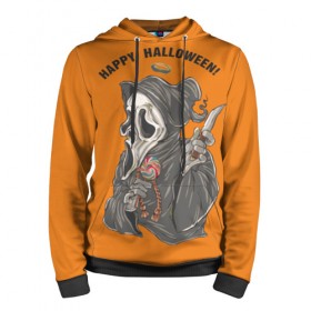 Мужская толстовка 3D Happy Halloween: в городе Новоалтайск, 100% полиэстер | двухслойный капюшон со шнурком для регулировки, мягкие манжеты на рукавах и по низу толстовки, спереди карман-кенгуру с мягким внутренним слоем. | helloween | хэллоуин | день всех святых | крик | нож | праздник | ужас | хеллоуин | хеловин | хелоуин