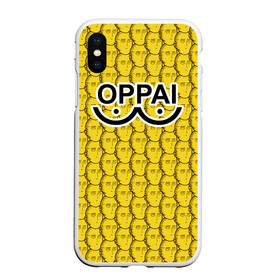 Чехол для iPhone XS Max матовый с принтом OPPAI в городе Новоалтайск, Силикон | Область печати: задняя сторона чехла, без боковых панелей | anime | onepunchman | saitama | аниме | ванпанчмен | сайтама