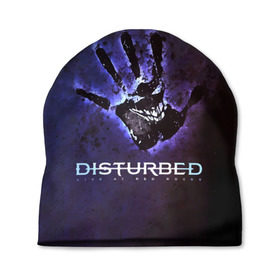 Шапка 3D с принтом Рука Disturbed в городе Новоалтайск, 100% полиэстер | универсальный размер, печать по всей поверхности изделия | disturbed | альтернативный | группа | дистёрбд | метал | ню метал | нюметал | хеви | хеви метал | хевиметал