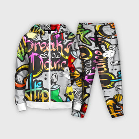 Детский костюм 3D с принтом Graffiti в городе Новоалтайск,  |  | break | dance | graffiti | hip hop | rap | граффити | рэп | скейтборд | хип хоп