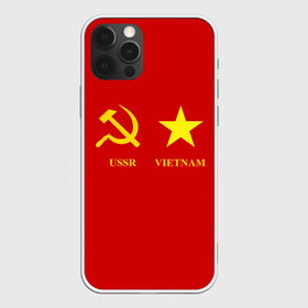 Чехол для iPhone 12 Pro Max с принтом СССР и Вьетнам в городе Новоалтайск, Силикон |  | братство | вьетнам | герб | дружба | россия | русь | рф | ссср | флаг