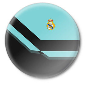 Значок с принтом Real Madrid 2018 #1 в городе Новоалтайск,  металл | круглая форма, металлическая застежка в виде булавки | emirates | fc | real madrid | клуб | мода | мяч | реал мадрид | стиль | экстрим | эмблема
