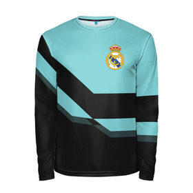 Мужской лонгслив 3D с принтом Real Madrid 2018 #1 в городе Новоалтайск, 100% полиэстер | длинные рукава, круглый вырез горловины, полуприлегающий силуэт | emirates | fc | real madrid | клуб | мода | мяч | реал мадрид | стиль | экстрим | эмблема