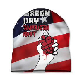 Шапка 3D с принтом Green Day American Idiot в городе Новоалтайск, 100% полиэстер | универсальный размер, печать по всей поверхности изделия | american idiot | green day | альтернативный | билли джо армстронг | грин дей | группа | зелёный день | майк дёрнт | музыка | панк | поп | поппанк | рок | сша | тре кул | флаг