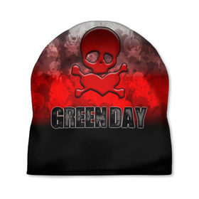 Шапка 3D с принтом Череп и сердце Green Day в городе Новоалтайск, 100% полиэстер | универсальный размер, печать по всей поверхности изделия | american idiot | green day | альтернативный | билли джо армстронг | грин дей | группа | зелёный день | кости | майк дёрнт | музыка | надпись | панк | поп | поппанк | рок | тре кул | флаг | череп