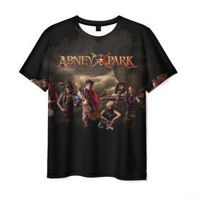 Мужская футболка 3D с принтом Abney Park в городе Новоалтайск, 100% полиэфир | прямой крой, круглый вырез горловины, длина до линии бедер | стимпанк
