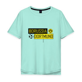 Мужская футболка хлопок Oversize с принтом Borussia Dortmund - New Design 2018 в городе Новоалтайск, 100% хлопок | свободный крой, круглый ворот, “спинка” длиннее передней части | боруссия дортмунд