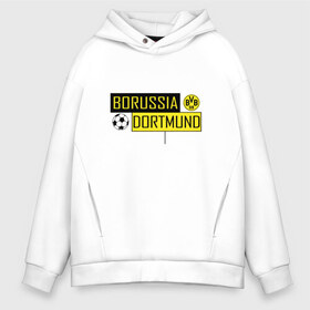 Мужское худи Oversize хлопок с принтом Borussia Dortmund - New Design 2018 в городе Новоалтайск, френч-терри — 70% хлопок, 30% полиэстер. Мягкий теплый начес внутри —100% хлопок | боковые карманы, эластичные манжеты и нижняя кромка, капюшон на магнитной кнопке | боруссия дортмунд