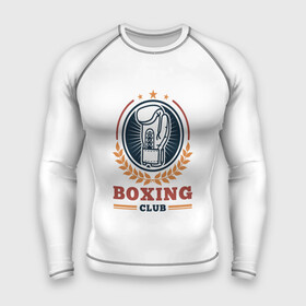 Мужской рашгард 3D с принтом BOXING CLUB в городе Новоалтайск,  |  | бокс | перчатки | спорт | чемпион