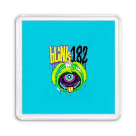 Магнит 55*55 с принтом Заяц монстр Blink-182 в городе Новоалтайск, Пластик | Размер: 65*65 мм; Размер печати: 55*55 мм | blink | альтернативный рок | блинк | группа | марк хоппус | музыка | мэтт скиба | надпись | панк | панк рок | песни | поп панк | рок | скейт панк | смайл | смайлик | трэвис баркер