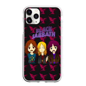 Чехол для iPhone 11 Pro Max матовый с принтом Группа Black Sabbath в городе Новоалтайск, Силикон |  | Тематика изображения на принте: black sabbath | ozzy osbourne | ангелы | билл уорд | гизер батлер | группа | копыта | метал | музыка | надпись | оззи | осборн | песни | рога | рок | тони айомми | хард рок | хеви метал | черти