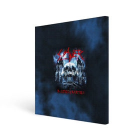 Холст квадратный с принтом Череп Slayer в городе Новоалтайск, 100% ПВХ |  | slayer | группа | гэри холт | замок | керри кинг | метал | музыка | песни | пол бостаф | рок | слеар | слеер | слеяр | том арайа | трэш метал | тяжелый рок | хеви метал | череп