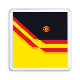 Магнит 55*55 с принтом Manchester United 2018 в городе Новоалтайск, Пластик | Размер: 65*65 мм; Размер печати: 55*55 мм | манчестер юнайтед | эмблема
