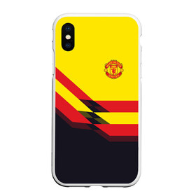 Чехол для iPhone XS Max матовый с принтом Manchester United #5 в городе Новоалтайск, Силикон | Область печати: задняя сторона чехла, без боковых панелей | Тематика изображения на принте: манчестер юнайтед | эмблема