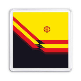Магнит 55*55 с принтом Manchester United 2018 #5 в городе Новоалтайск, Пластик | Размер: 65*65 мм; Размер печати: 55*55 мм | Тематика изображения на принте: манчестер юнайтед | эмблема