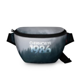 Поясная сумка 3D с принтом Чернобыль 1986 в городе Новоалтайск, 100% полиэстер | плотная ткань, ремень с регулируемой длиной, внутри несколько карманов для мелочей, основное отделение и карман с обратной стороны сумки застегиваются на молнию | 1986 | дым | завод | лес | опасность | радиация | чаэс | чернобыль | экология