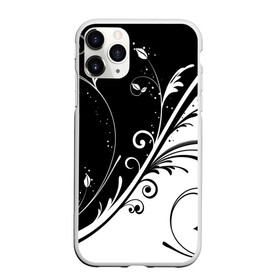 Чехол для iPhone 11 Pro матовый с принтом Цветочный узор в городе Новоалтайск, Силикон |  | абстракция | белый | инь янь | модные | прикольные картинки | природа | растения | тренды | узоры | цветы | черный