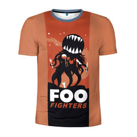 Мужская футболка 3D спортивная с принтом Монстр Foo Fighters в городе Новоалтайск, 100% полиэстер с улучшенными характеристиками | приталенный силуэт, круглая горловина, широкие плечи, сужается к линии бедра | ff | foo fighters | альтернативный | группа | дэйв грол | крис шифлетт | метал | музыка | надпись | нэйт мендел | постгранж | пэт смир | рок | тейлор хокинс | фу файтерс | фф | хард | хардрок