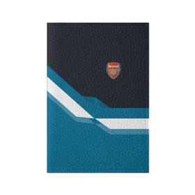 Обложка для паспорта матовая кожа с принтом Арсенал / FC Arsenal 2018 #1 в городе Новоалтайск, натуральная матовая кожа | размер 19,3 х 13,7 см; прозрачные пластиковые крепления | fc | геометрия | эмблема
