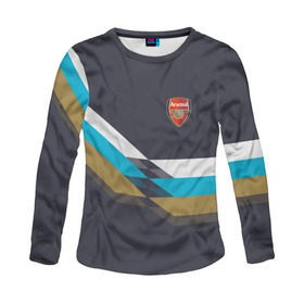 Женский лонгслив 3D с принтом Арсенал / FC Arsenal 2018 #3 в городе Новоалтайск, 100% полиэстер | длинные рукава, круглый вырез горловины, полуприлегающий силуэт | fc | fc arsenal | fly emirates | ronaldo | абстракция | арсенал | геометрия | зож | клуб | линии | мода | модные | мяч | реал | спорт | спортивные | стиль | тренды | футбол | футбольный клуб | экстрим | эмблема