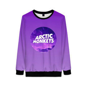 Женский свитшот 3D с принтом Arctic Monkeys в городе Новоалтайск, 100% полиэстер с мягким внутренним слоем | круглый вырез горловины, мягкая резинка на манжетах и поясе, свободная посадка по фигуре | алекс тёрнер | арктик | арктические мартышки | гаражный | группа | джейми кук | инди рок | манкис | музыка | мэтт хелдер | ник о мэлли | обезьяна | постпанк ривайвл | психоделический | рок