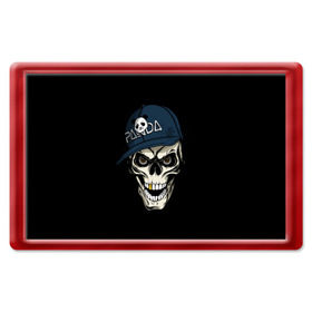 Магнит 45*70 с принтом Skull panda в городе Новоалтайск, Пластик | Размер: 78*52 мм; Размер печати: 70*45 | 