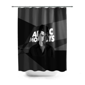 Штора 3D для ванной с принтом Солист Arctic Monkeys в городе Новоалтайск, 100% полиэстер | плотность материала — 100 г/м2. Стандартный размер — 146 см х 180 см. По верхнему краю — пластиковые люверсы для креплений. В комплекте 10 пластиковых колец | arc | алекс тёрнер | арктик | арктические мартышки | гаражный | группа | джейми кук | инди рок | манкис | музыка | мэтт хелдер | ник о мэлли | обезьяна | постпанк ривайвл | психоделический | рок