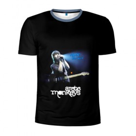 Мужская футболка 3D спортивная с принтом Alex Turner Arctic Monkeys в городе Новоалтайск, 100% полиэстер с улучшенными характеристиками | приталенный силуэт, круглая горловина, широкие плечи, сужается к линии бедра | алекс тёрнер | арктик | арктические мартышки | гаражный | группа | джейми кук | инди рок | манкис | музыка | мэтт хелдер | ник о мэлли | обезьяна | постпанк ривайвл | психоделический | рок