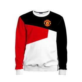 Детский свитшот 3D с принтом Manchester United 2018 #12 в городе Новоалтайск, 100% полиэстер | свободная посадка, прямой крой, мягкая тканевая резинка на рукавах и понизу свитшота | emirates | fc | manchester united | абстракция | геометрия | зож | клуб | линии | манчестер юнайтед | модные | мяч | россии | спорт | спортивные | стиль | тренды | футбол | футбольный клуб | экстрим | эмблема