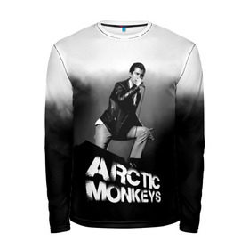 Мужской лонгслив 3D с принтом Солист Arctic Monkeys в городе Новоалтайск, 100% полиэстер | длинные рукава, круглый вырез горловины, полуприлегающий силуэт | алекс тёрнер | арктик | арктические мартышки | гаражный | группа | джейми кук | инди рок | манкис | музыка | мэтт хелдер | ник о мэлли | обезьяна | постпанк ривайвл | психоделический | рок