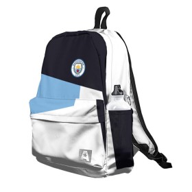 Рюкзак 3D с принтом Manchester city 2018 #4 в городе Новоалтайск, 100% полиэстер | лямки с регулируемой длиной, сверху петелька, чтобы рюкзак можно было повесить на вешалку. Основное отделение закрывается на молнию, как и внешний карман. Внутри два дополнительных кармана, один из которых закрывается на молнию. По бокам два дополнительных кармашка | emirates | fc | manchester city | абстракция | геометрия | зож | клуб | линии | манчестер сити | мода | модные | мяч | спорт | спортивные | стиль | тренды | флаг россии | футбол | футбольный клуб | экстрим | эмблема