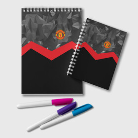 Блокнот с принтом Manchester United 2018 #14 в городе Новоалтайск, 100% бумага | 48 листов, плотность листов — 60 г/м2, плотность картонной обложки — 250 г/м2. Листы скреплены удобной пружинной спиралью. Цвет линий — светло-серый
 | Тематика изображения на принте: emirates | fc | manchester united | абстракция | геометрия | зож | клуб | линии | манчестер юнайтед | модные | мяч | россии | спорт | спортивные | стиль | тренды | футбол | футбольный клуб | экстрим | эмблема